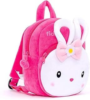blue tree School Bag for Cute kids for (1-6 Years), Nursery Soft Plush Pink Cute Kitty Bag for toddlers, Mini Travel Animal Backpack for Baby Boys and Girls