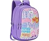 Genie School Backpack for Girls |15 In-20 Ltr with Three Compartments,Side Pockets and Light Weight with Padded Shoulders |Best for Books,Stationery, Lunch Box & Essentials
