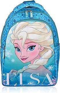 Kuber Industries Disney Elsa Backpack | 18L School Backpack for Kids & College Students | 3 Compartment Spacious School Bag | Green