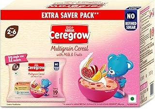 CERELAC Baby Food Cereal | No Preservatives | Wheat Apple for 6 to 24 Months Baby | Source of Iron & Protein for Babies | Instant Cereal | 350g