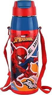 MILTON Sipmate 450 Stainless Steel Sipper Water Bottle 415 ml, Single Walled, ISI Certified I Leak Proof Lid, Rust Proof I For School, Office, Gym I Purple (CHHOTA BHEEM)