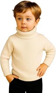Krystle Children’s Winter High Neck Pullover | Cozy Woolen Sweater for Kids (Multicolor,Multisize)