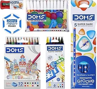 Space Theme Stationery Set for Kids – 8-Piece School Supplies Kit for Boys & Girls Ages 3-15 | Fun Learning Gift & Return Gift for Birthdays, Parties, Classroom Rewards